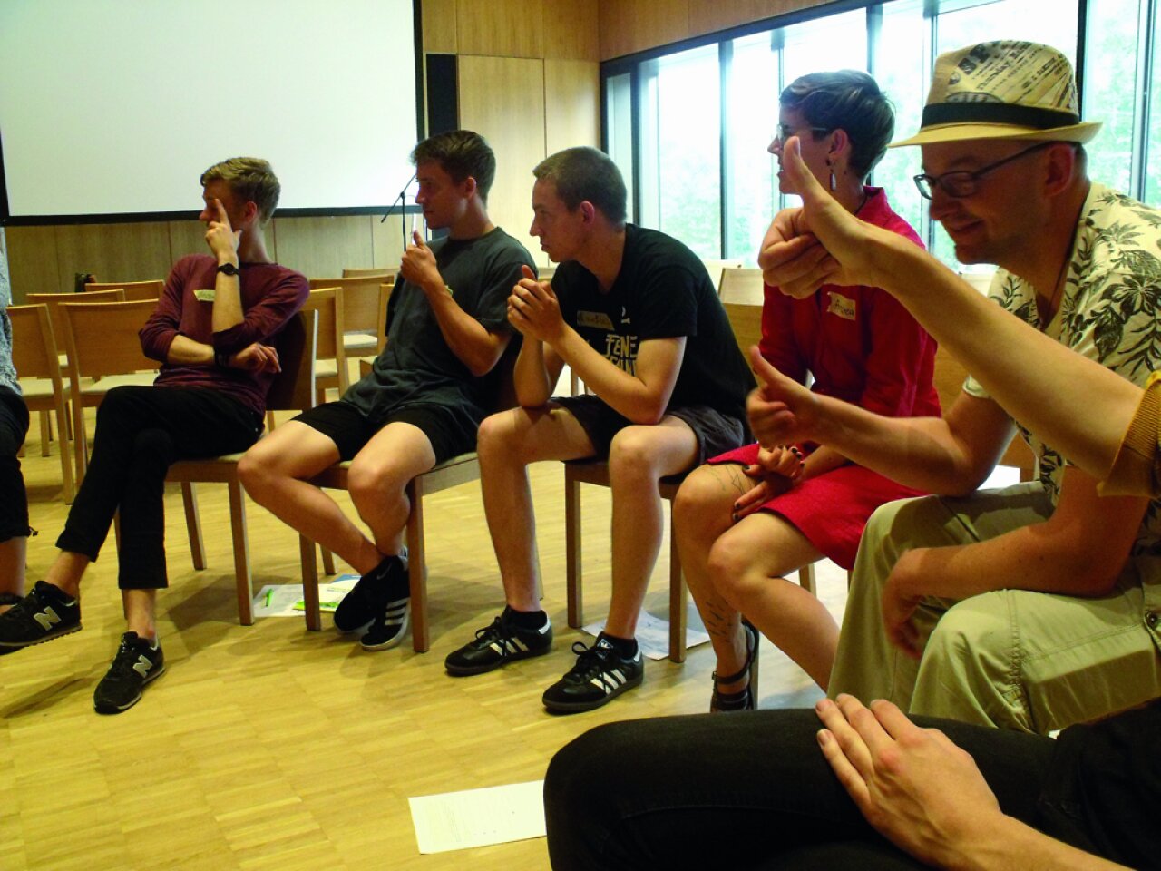 Diskussion während des Bar Camps.