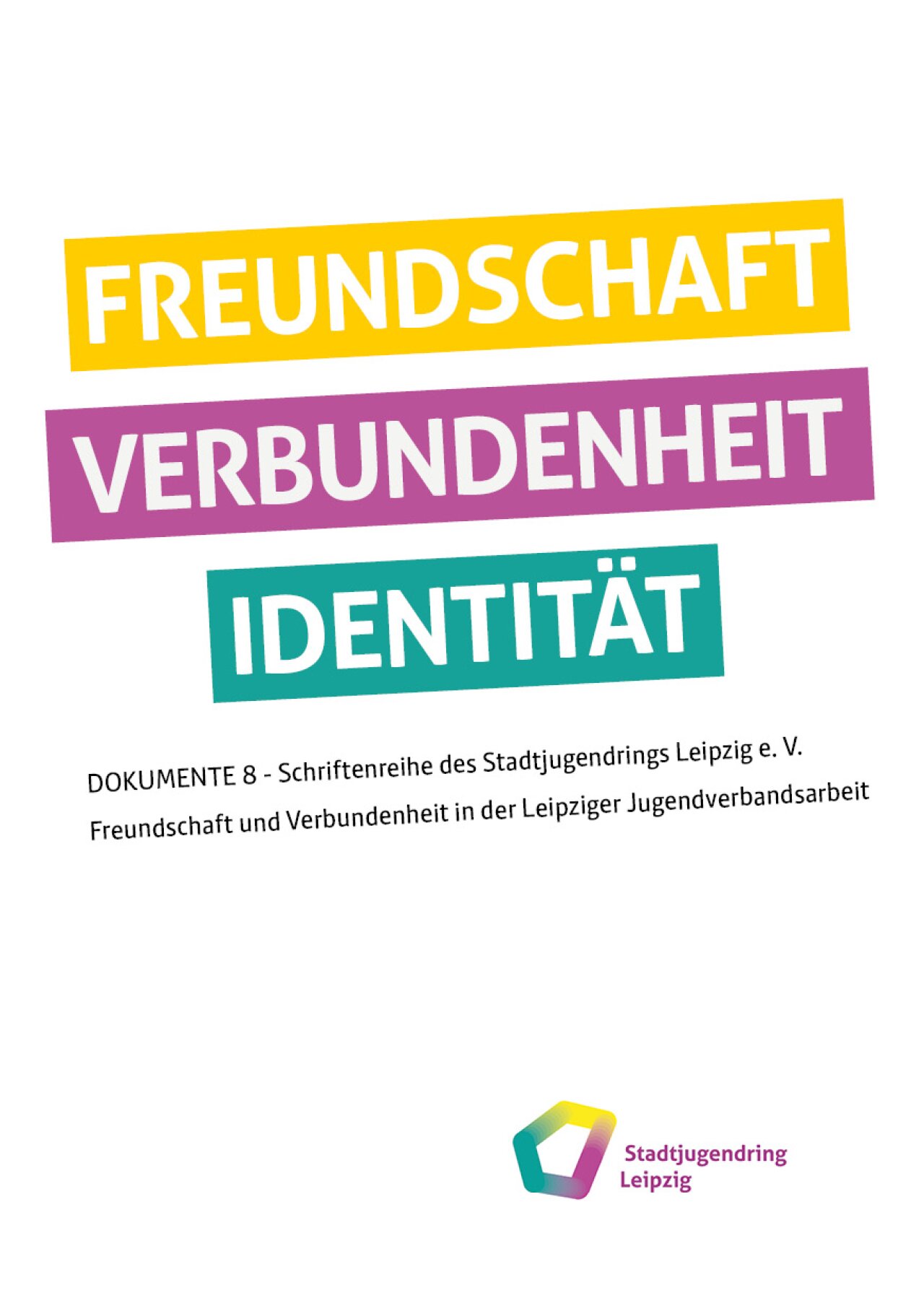 Deckblatt der 8. Ausgabe der Schriftenreihe DOKUMENTE.